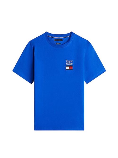 Cotton jersey T-shirt with embroidered logo Tommy Hilfiger | MW0MW42367C7F.C7F
